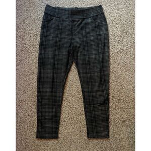 Select 12 plaid ankle cropped pull on pants